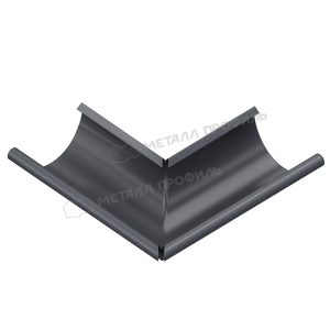 Угол желоба наружный 90º GS lite Ø125/90 мм RAL7024 серый