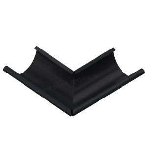 Угол желоба наружный 90º GS lite Ø125/90 мм RAL9005 черный