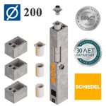 Schiedel ISOTOR двухконтурный минеральный дымоход с вентканалом Ø200 мм