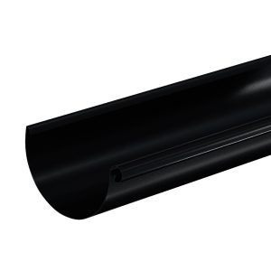 Aquasystem желоб водосточный 3 метра Ø125/90 мм Polyester RAL9005 черный
