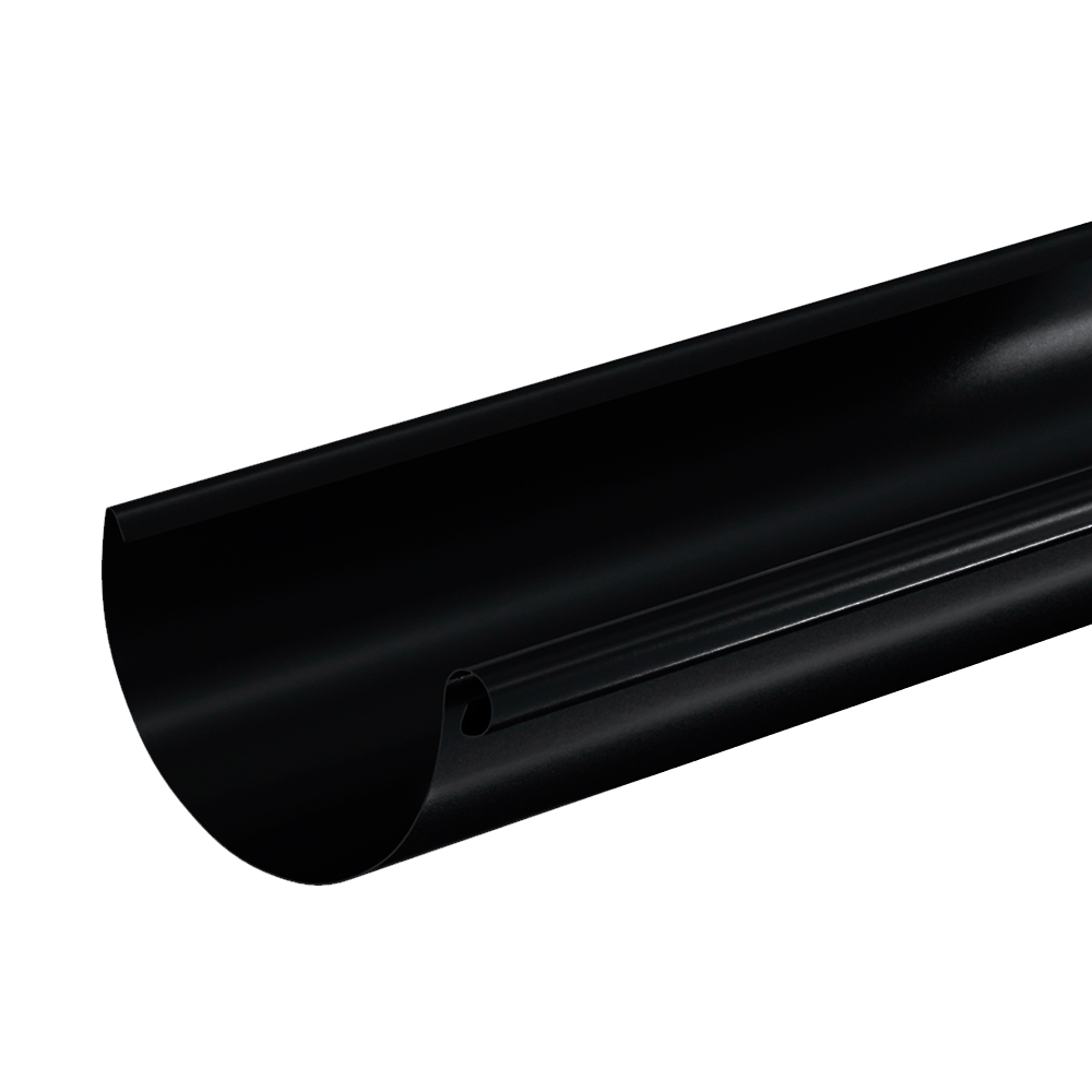 Aquasystem желоб водосточный 3 метра Ø125/90 мм Polyester RAL9005 черный