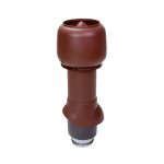 Вентиляционный выход утепленный 125/ИЗ/500 vilpe шоколадный