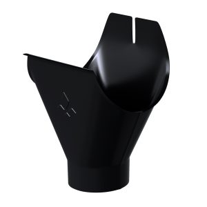 Aquasystem воронка желоба Ø125/90 мм Polyester RAL9005 черный